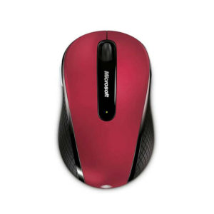 Mouse Microsoft Wireless Mobile 4000, Conexion Inalambrico 2.4GHz, Receptor USB, Rojo (D5D-00038) (Consultar por stock)