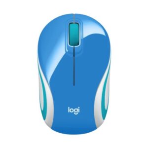 Mouse Logitech M187 Mini, Wireless, Refresh Light Blue (910-005363)