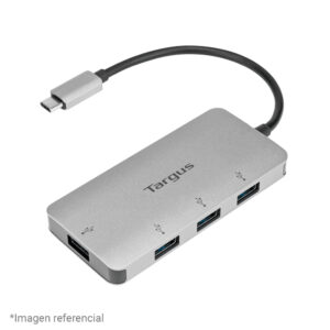 Hub USB-C Targus 4-Port USB-A 3.0, Plomo (ACH226BT)