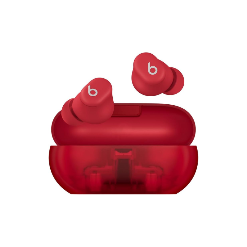 Beats Solo Buds - Auriculares Inalámbricos True Wireless, Rojo Transparente